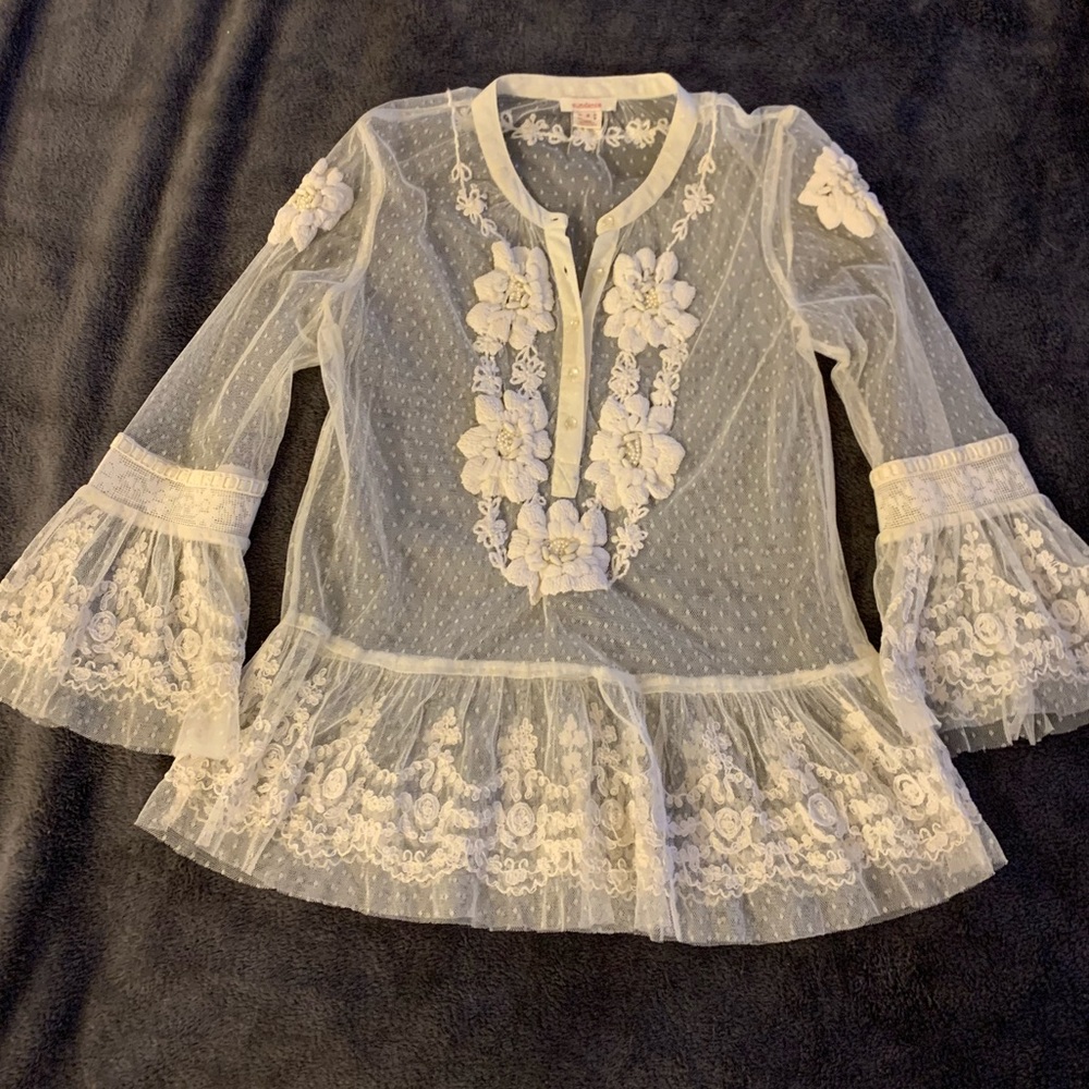 Sundance Embroidered Boho Top